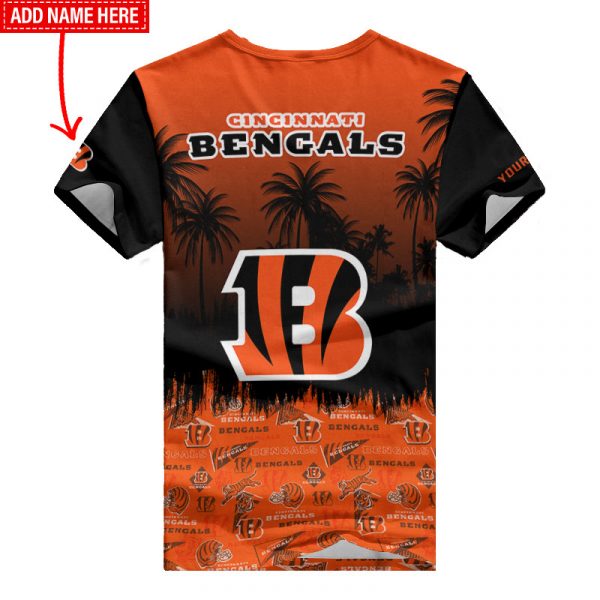 Cincinnati Bengals Personalized Summer V-neck Women T-shirt BG355 - Image 3