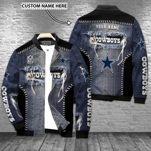 Dallas Cowboys Personalized Bomber Jacket BG699