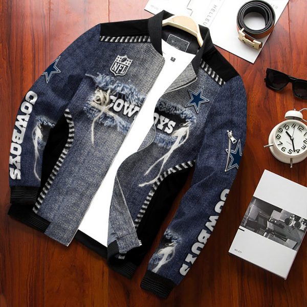 Dallas Cowboys Personalized Bomber Jacket BG699 - Image 3