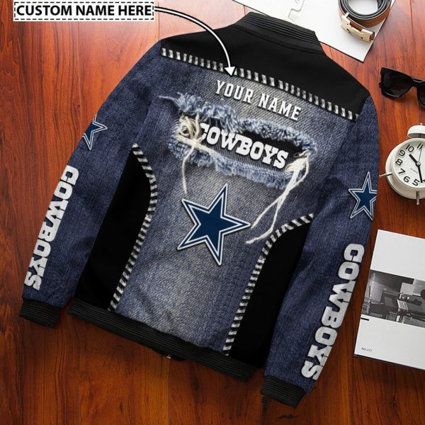 Dallas Cowboys Personalized Bomber Jacket BG699 - Image 2