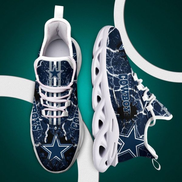 Dallas Cowboys Yezy Running Sneakers 379 - Image 4