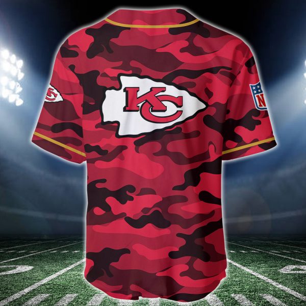 Kansas City Chiefs Personalized Baseball Jersey BG201 - Image 3