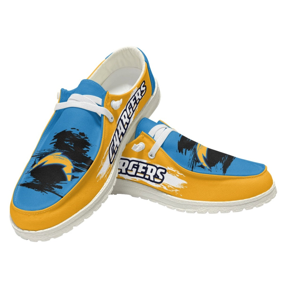 Los Angeles Chargers Moccasin Slippers – Hey Dude Shoes Style ...
