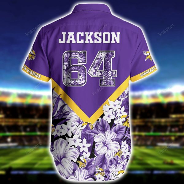 Minnesota Vikings Personalized Shirt and Shorts BG289 - Image 3