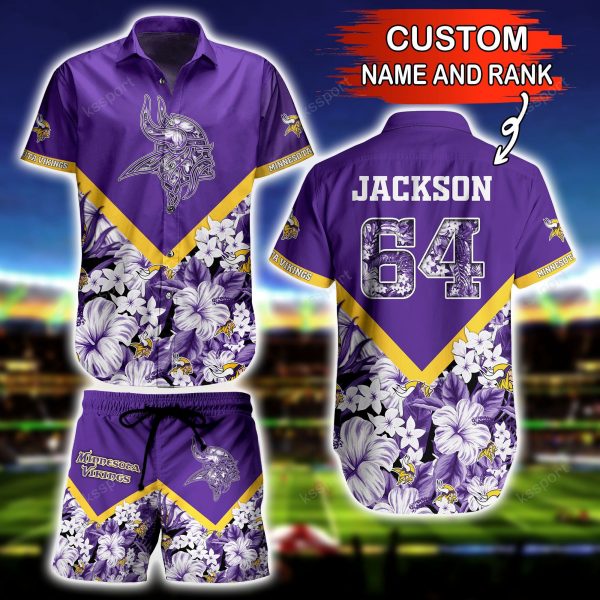 Minnesota Vikings Personalized Shirt and Shorts BG289