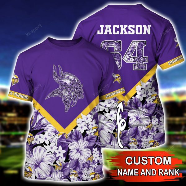 Minnesota Vikings Personalized Shirt and Shorts BG289 - Image 4