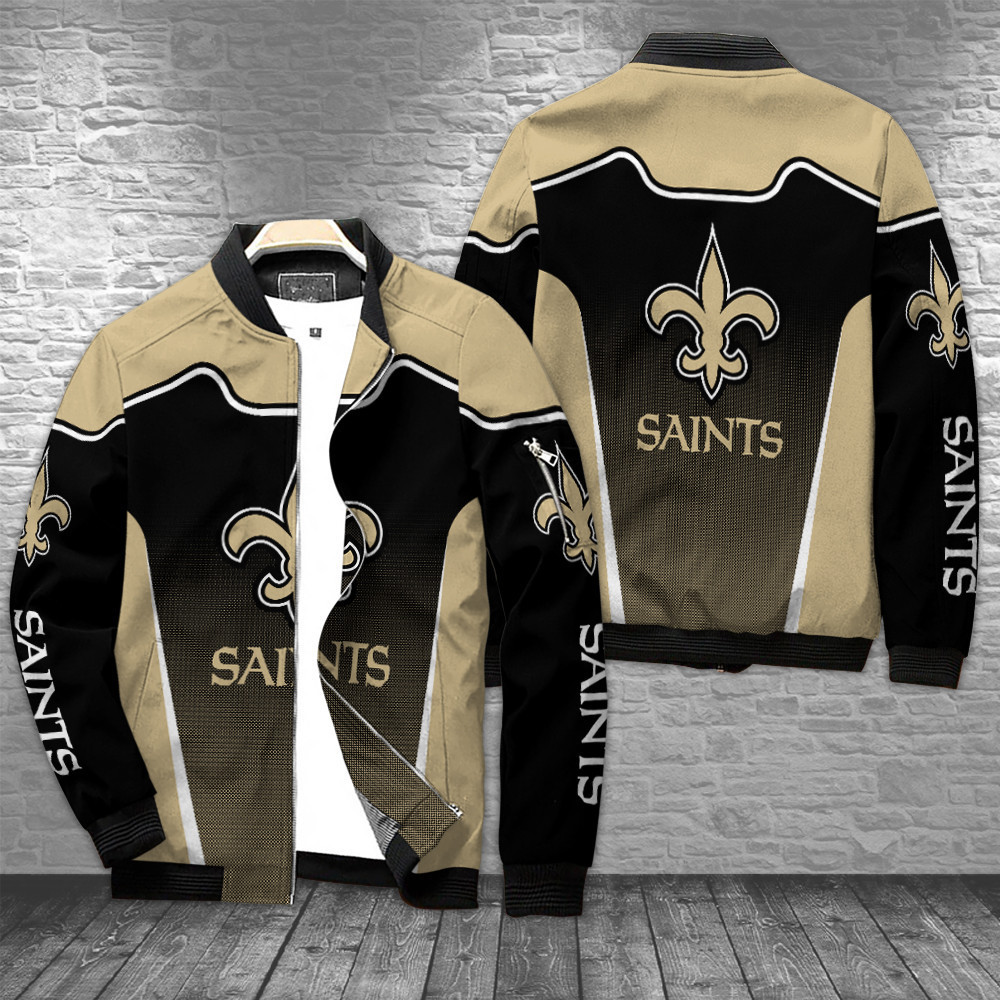 New Orleans Saints Bomber Jacket BG142 – Sportique Shop