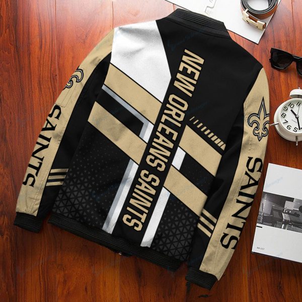 New Orleans Saints Personalized Bomber Jacket BG344 - Image 3