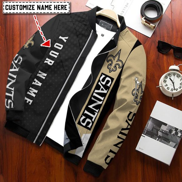 New Orleans Saints Personalized Bomber Jacket BG52