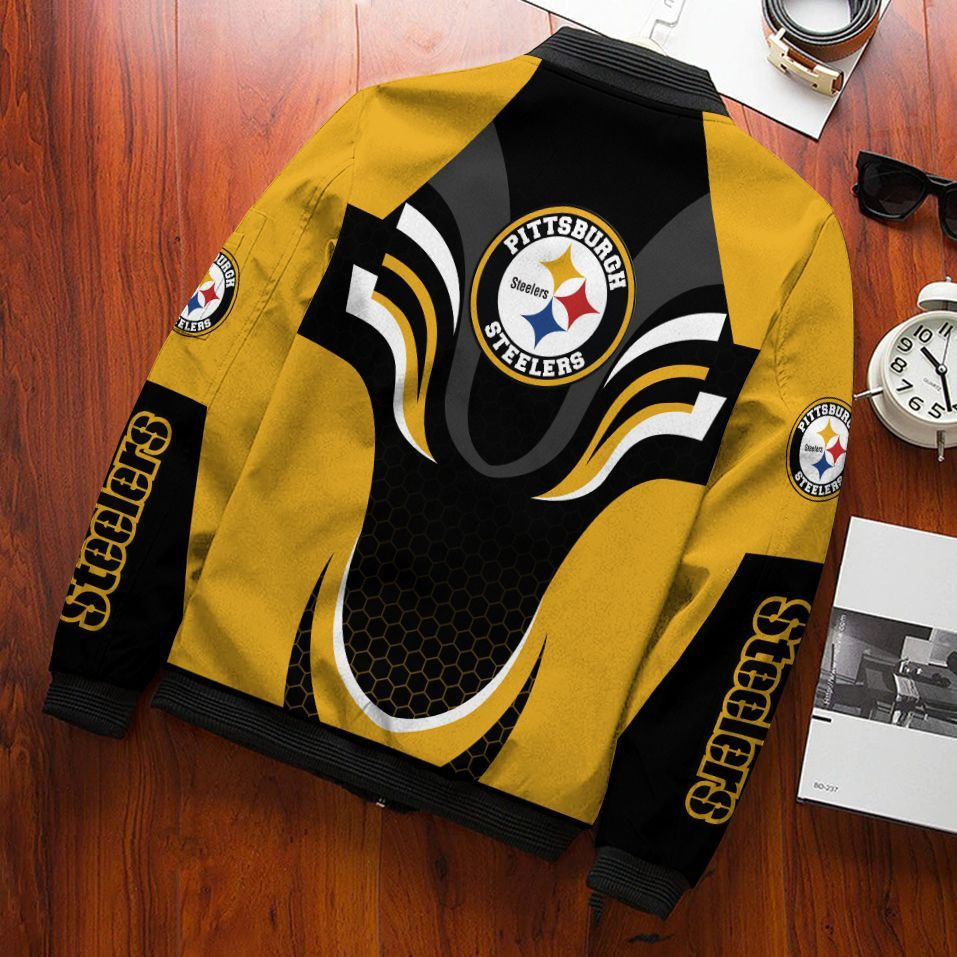 Pittsburgh Steelers Bomber Jacket 450 - Sportique-shop.com