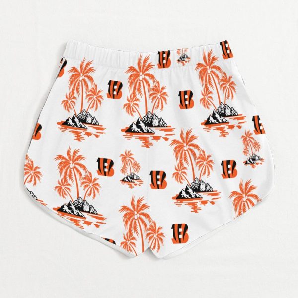 Cincinnati Bengals Summer Collection V-neck Women T-shirt | Shorts BG699 - Image 3