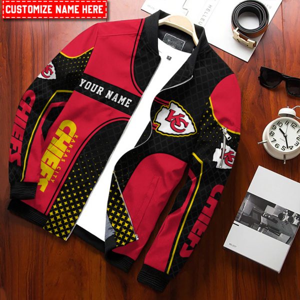 Kansas City Chiefs Personalized Bomber Jacket BG916 - Image 2