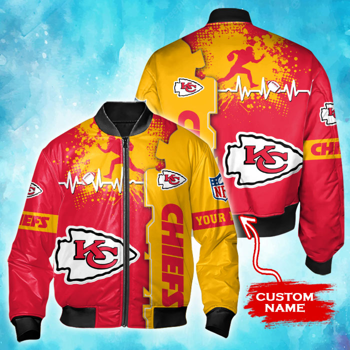 Kansas City Chiefs Personalized Thick Bomber Jacket CSBBT157 ...