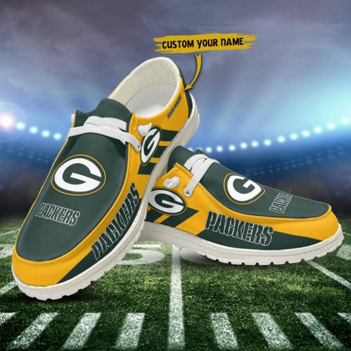 Green Bay Packers Personalized Moccasin Slippers – Hey Dude Shoes Style ...
