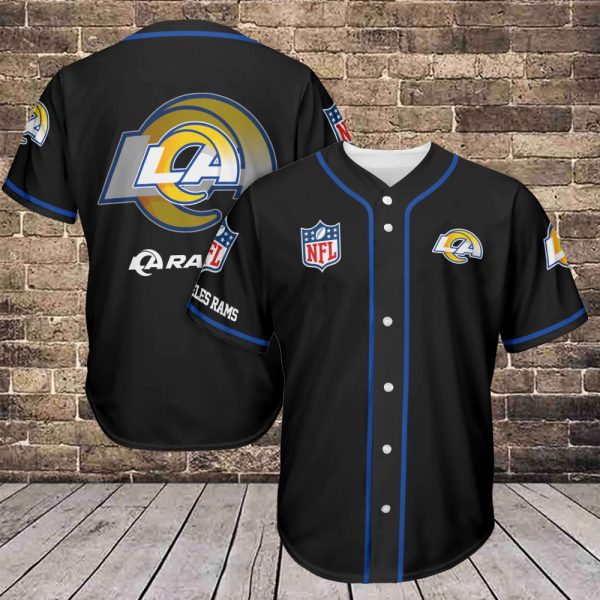 Los Angeles Rams Personalized Baseball Jersey AZCBJS117
