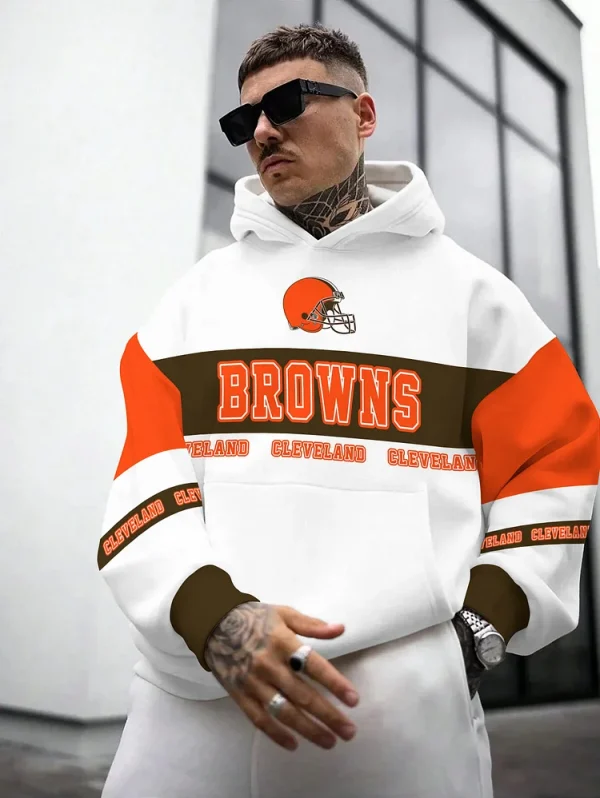 Cleveland Browns Hooded Pocket Pullover Hoodie AZCHD470