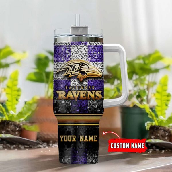 Baltimore Ravens Personalized Limited Edition Sport Fan Gift 40oz Tumbler AZC40OZT081 - Image 2