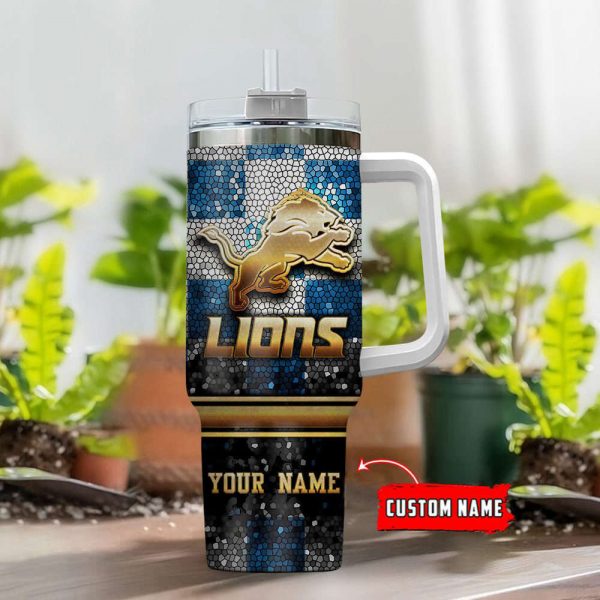 Detroit Lions Personalized Limited Edition Sport Fan Gift 40oz Tumbler AZC40OZT089 - Image 2