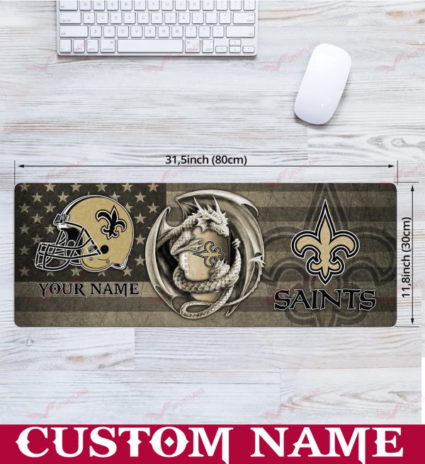 New Orleans Saints 3D Limited Edition Mouse Pad AZMPAD023 - Image 2