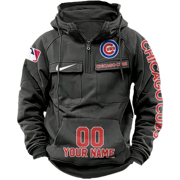 Chicago Cubs Vintage Men Hoodie AZVMHD175