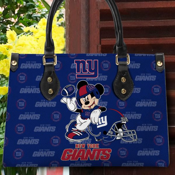 New York Giants Personalized Leather Hand Bag BB415 - Image 2