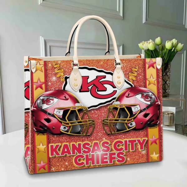 Kansas City Chiefs Leather Hand Bag BB227