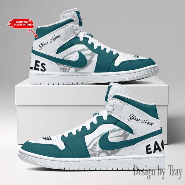 SPTBGAJ1S058-Philadelphia Eagles NFL Air Jordan 1 Sneakers DV19 - Image 4