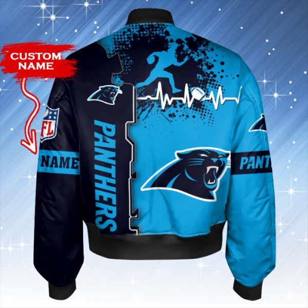 Carolina Panthers Personalized Thick Bomber Jacket CSBBT146 - Image 3