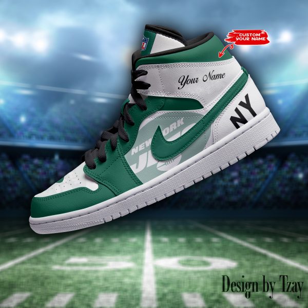 SPTBGAJ1S057-New York Jets NFL Air Jordan 1 Sneakers DV19
