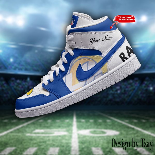 SPTBGAJ1S051-Los Angeles Rams NFL Air Jordan 1 Sneakers DV19