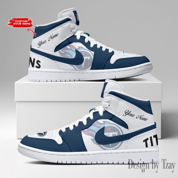 SPTBGAJ1S063-Tennessee Titans NFL Air Jordan 1 Sneakers DV19 - Image 4