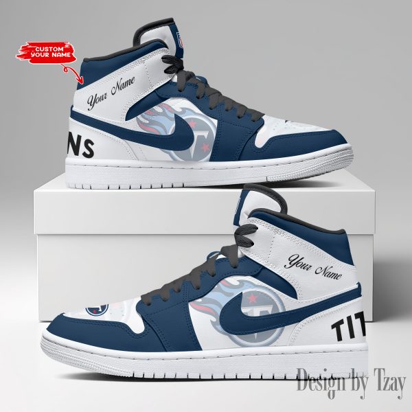 SPTBGAJ1S063-Tennessee Titans NFL Air Jordan 1 Sneakers DV19