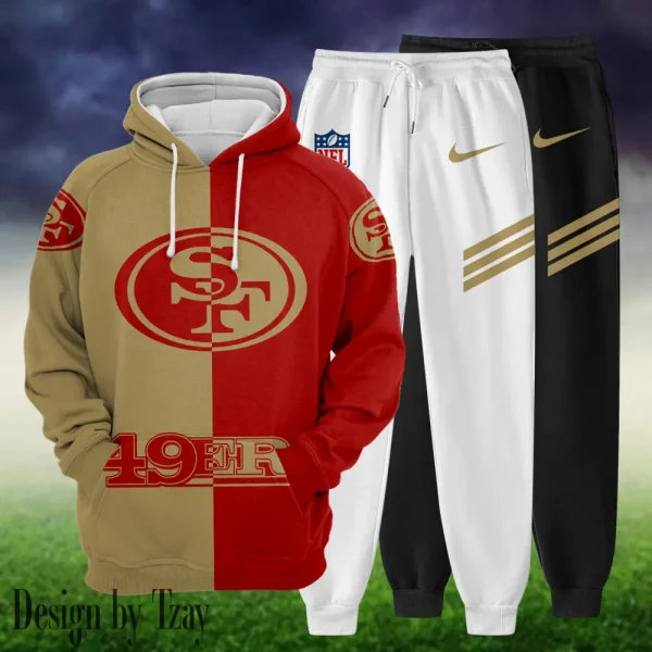 San Francisco 49ers Multicolor Hoodie And Joggers AZCBHDJG315