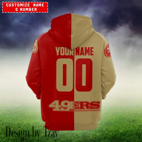 San Francisco 49ers Multicolor Hoodie And Joggers AZCBHDJG315 - Image 2