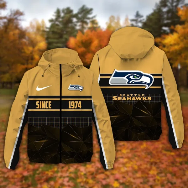 Seattle Seahawks Windbreaker Outdoor Jacket Sport Fan Gift NNPRJ938 - Image 8