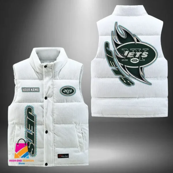 New York Jets Sleeveless Down Puffer Vest BMHCDV095