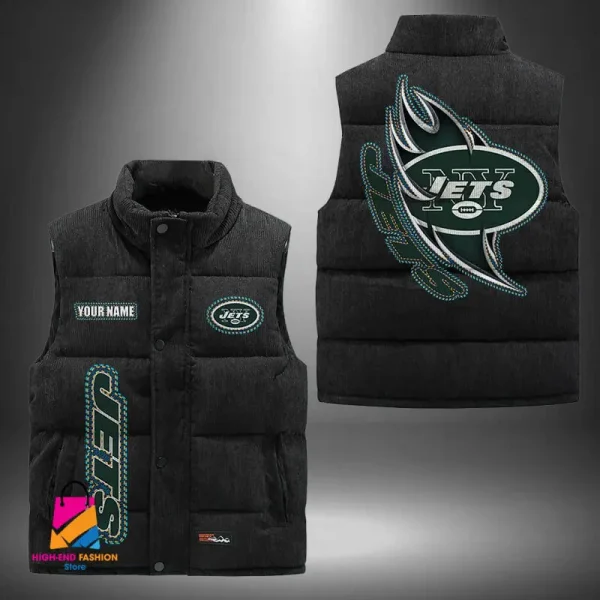 New York Jets Sleeveless Down Puffer Vest BMHCDV095 - Image 2