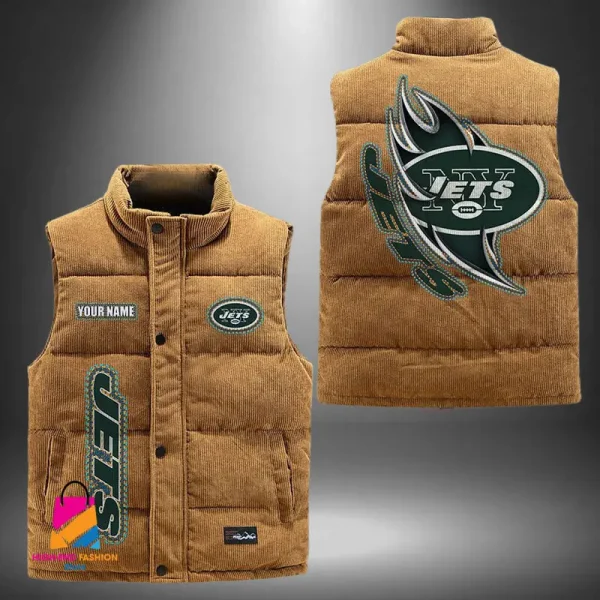 New York Jets Sleeveless Down Puffer Vest BMHCDV095 - Image 3