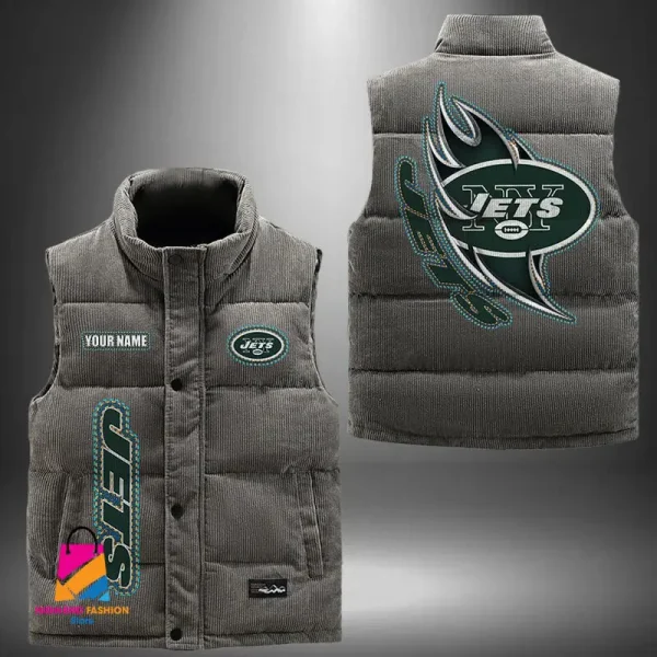 New York Jets Sleeveless Down Puffer Vest BMHCDV095 - Image 4