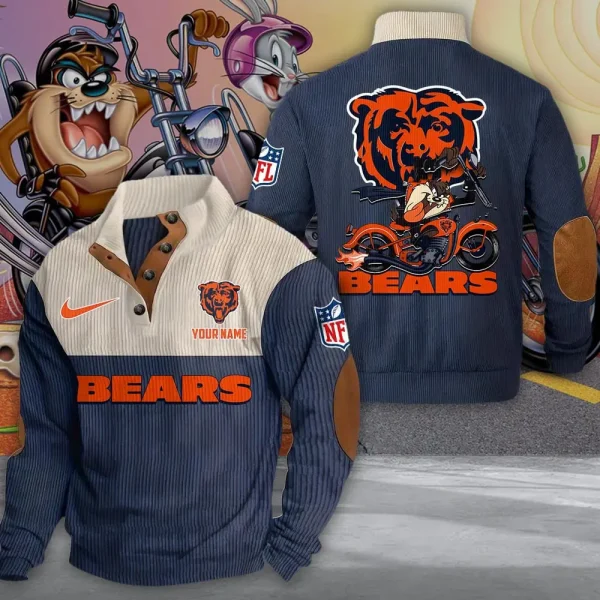 Chicago Bears NNSH0456 Sports Sweatshirt Hoodies - Image 3