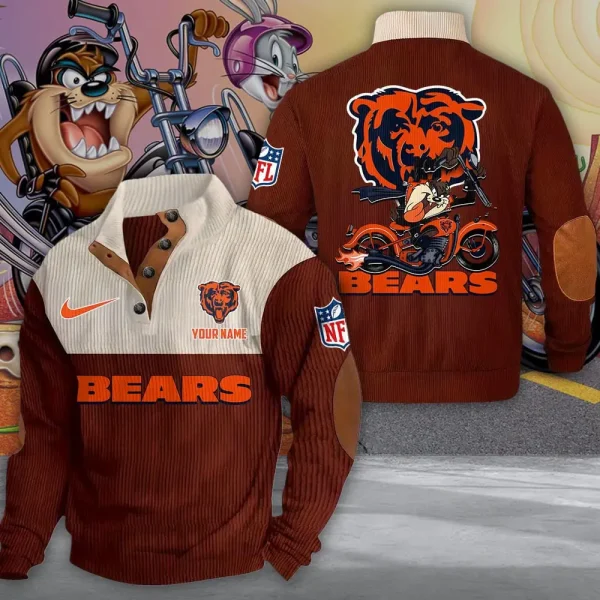 Chicago Bears NNSH0456 Sports Sweatshirt Hoodies - Image 4