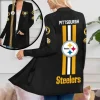 Pittsburgh Steelers Women’s Patch Pocket Cardigan SPTWPPC001