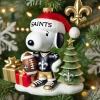New Orleans Saints Snooopy's Football Team Christmas Ornament