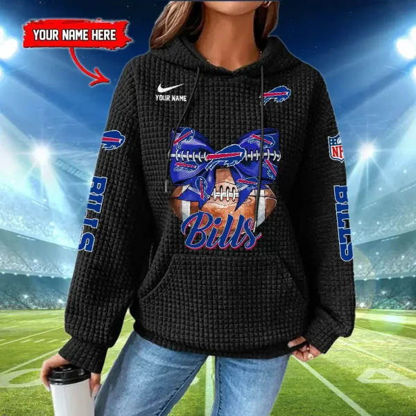 Buffalo Bills New Waffle Women's Hoodie SPTNWH052 - Image 3