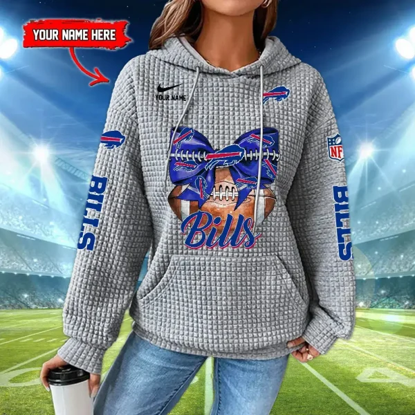 Buffalo Bills New Waffle Women's Hoodie SPTNWH052 - Image 2