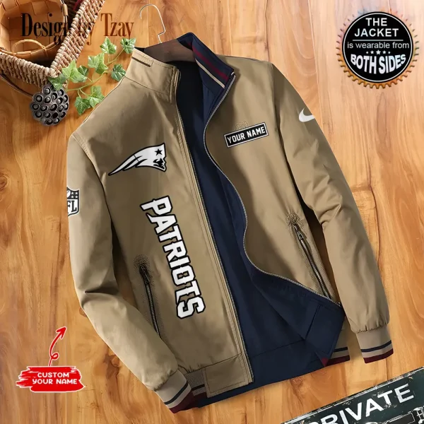 New England Patriots Double-side Bomber Jacket SPTDSJ086 - Image 3