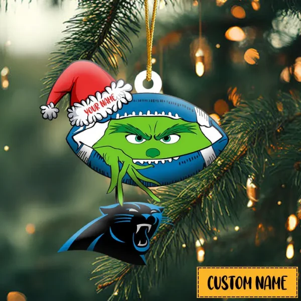 Carolina Panthers Personalized Christmas Ornaments Gift For Fans - Image 2