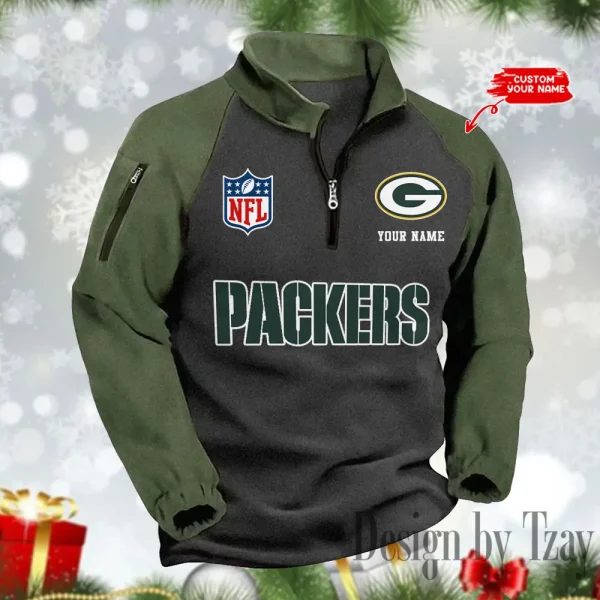 Green Bay Packers Men's Winter Warm Fleece Sweatshirts SPTWWFS076