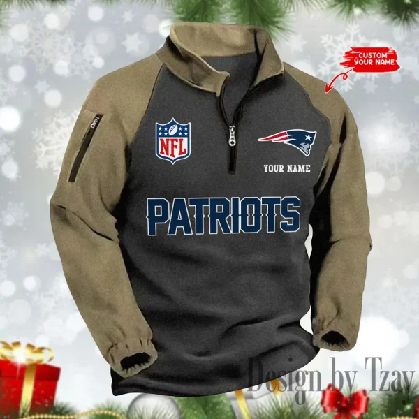 New England Patriots Men's Winter Warm Fleece Sweatshirts SPTWWFS086 - Image 4