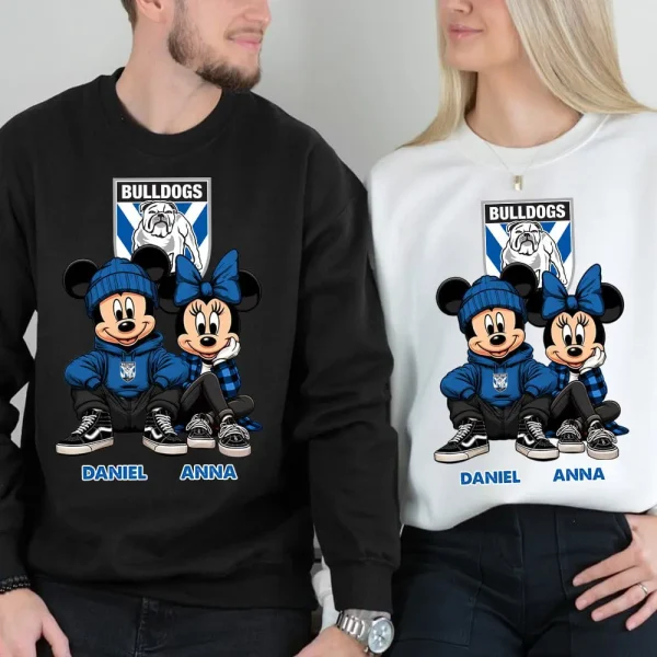 NRL Couple Sweater Hoodie Shirt Custom Any Name Gifts For Fan